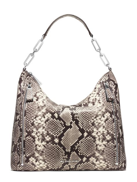 michael kors snakeskin shoulder bag.